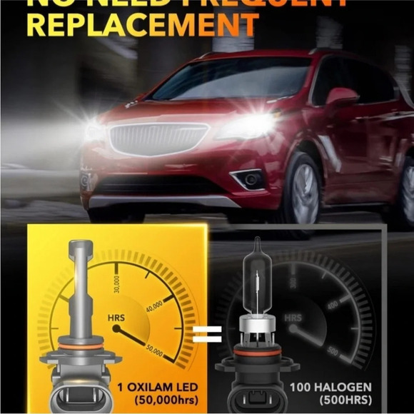 Oxilam 9003/H4/HB2 LED Headlight Bulbs - Picture 2 of 8